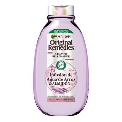 хигиена,коса,garnier,original,remedies,rice,water,shampoo,300ml,clear,(multicolor)