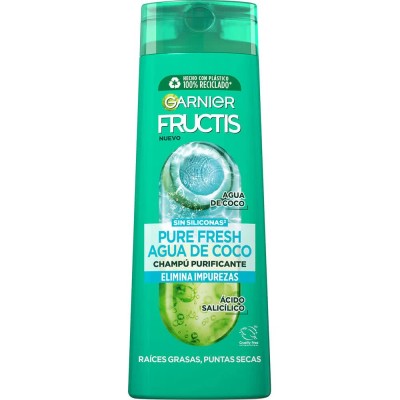 хигиена,тяло,garnier,pure,fresh,coconut,shampoo,380ml,clear,(multicolor)
