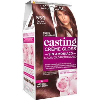 хигиена,коса,l´oreal,paris,casting,cr,gloss,550,acajou,semi,permanent,dye,pink,(multicolor)
