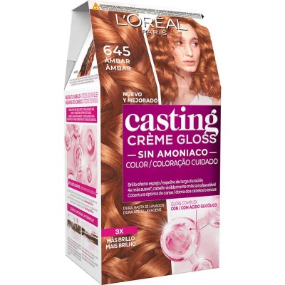хигиена,коса,l´oreal,paris,casting,cr,gloss,645,ambre,semi,permanent,dye,clear,(multicolor)