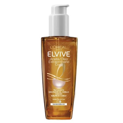 хигиена,коса,l´oreal,paris,elvive,hair,oil,coconut,100ml,golden,(multicolor)