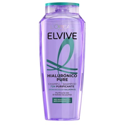 хигиена,коса,l´oreal,paris,elvive,hyalu,pure,r24,b400ml,shampoo,550,clear,(multicolor)