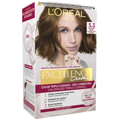 хигиена,коса,l´oreal,paris,permanent,dye,excell,5.3,chocolate,cl,do,550,clear,(multicolor)