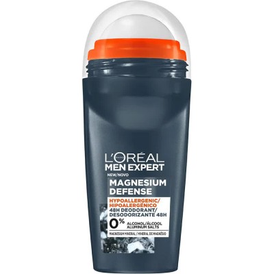 хигиена,тяло,l´oreal,paris,roll,on,deodorant,men,ro50,a23,magnesium,defense,multicolor,(clear)