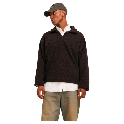 блуза,мъжки,пуловери,jack,&,jones,avondale,teddy,sweater,brown,(chocolate,torte)