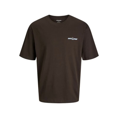 тениска,мъжки,тениски,jack,&,jones,bradley,graphic,short,sleeve,t,shirt,delicioso,(brown)