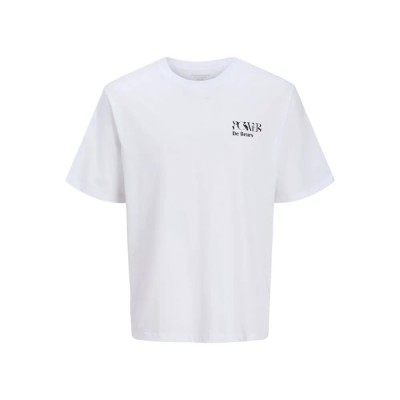 тениска,мъжки,тениски,jack,&,jones,bradley,fleur,short,sleeve,t,shirt,white,(bright,white)