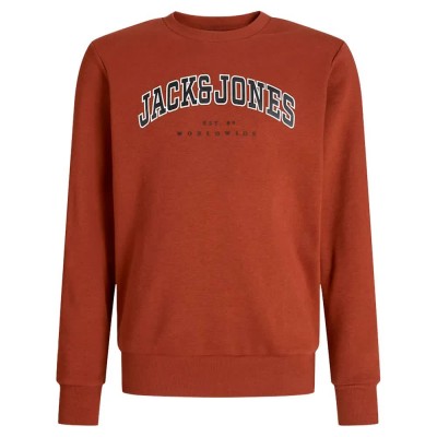 блуза,детски,блузи,jack,&,jones,caleb,varsity,sweatshirt,burnt,henna,(orange)