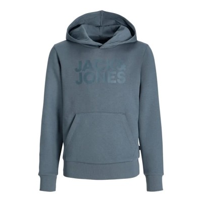суичър,детски,блузи,jack,&,jones,corp,logo,hoodie,stormy,weather,big,tonal,(grey)