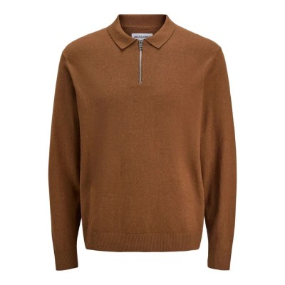 мъжки,блузи,с,яка,jack,&,jones,emil,long,sleeve,polo,monks,robe,(brown)