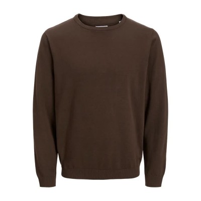 блуза,мъжки,пуловери,jack,&,jones,essential,basic,knitted,sweater,delicioso,(brown)