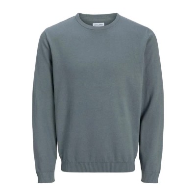 блуза,мъжки,пуловери,jack,&,jones,essential,basic,knitted,sweater,stormy,weather,(grey)