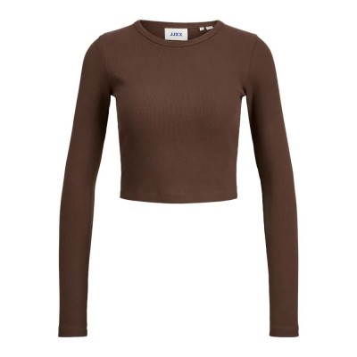 фланелка,с,дълъг,ръкав,дамски,топове,jack,&,jones,feline,rib,jjxx,long,sleeve,top,bracken,(brown)