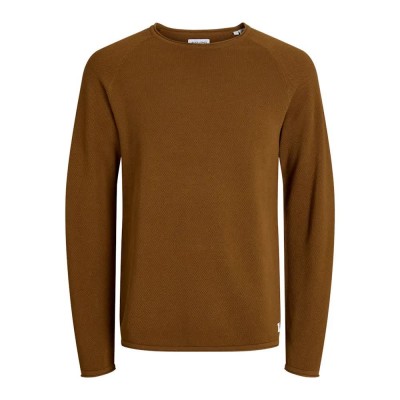 блуза,мъжки,пуловери,jack,&,jones,hill,sweater,monks,robe,(brown)