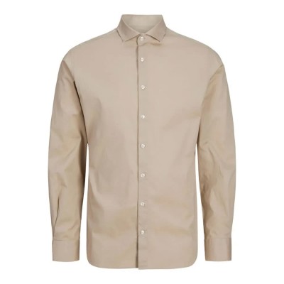 риза,с,дълъг,ръкав,мъжки,ризи,jack,&,jones,jaxon,stretch,long,sleeve,shirt,pure,cashmere,(beige)
