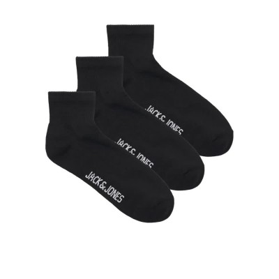 чорапи,мъжки,чорапи,jack,&,jones,leon,short,socks,3,pairs,black,(black)