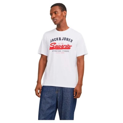 тениска,мъжки,тениски,дамски,тениски,jack,&,jones,logo,short,sleeve,t,shirt,white,(white)