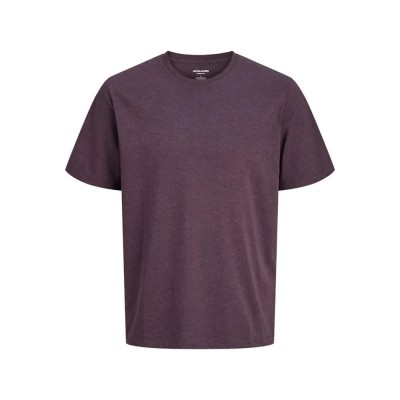 тениска,мъжки,тениски,jack,&,jones,organic,melange,short,sleeve,t,shirt,plum,perfect,melange,(purple)