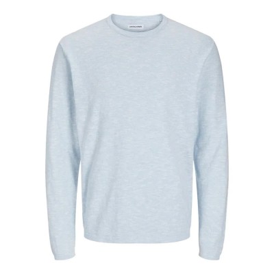 блуза,мъжки,пуловери,jack,&,jones,summer,sweater,chambray,blue,w,white,(blue)