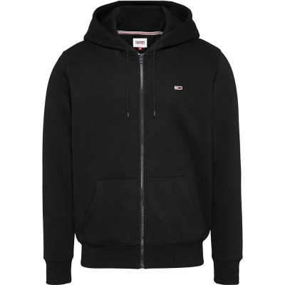 блуза,мъжки,пуловери,tommy,jeans,dm0dm20743,full,zip,sweatshirt,black