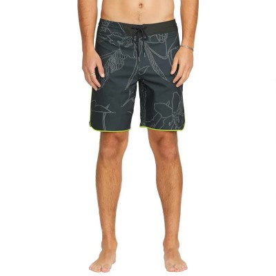бански,гащета,мъжки,бански,костюми,volcom,mister,fib,scallop,stoney,19´´,swimming,shorts,grey,(stealth)