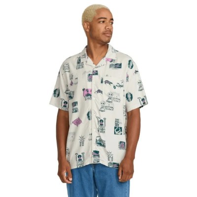 риза,с,къс,ръкав,мъжки,ризи,volcom,mistostone,short,sleeve,shirt,beige