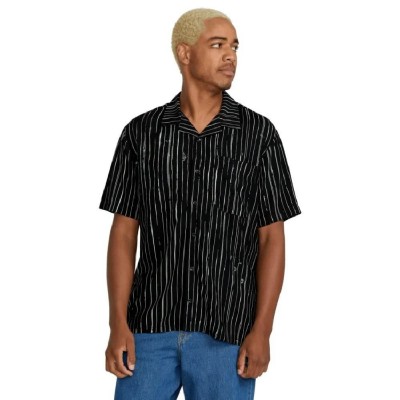 риза,с,къс,ръкав,мъжки,ризи,volcom,mistostone,short,sleeve,shirt,black