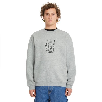 блуза,мъжки,пуловери,volcom,noder,sweatshirt,heather,grey,(grey)