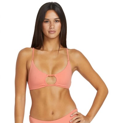 дамски,бански,костюми,volcom,simply,seamless,x,back,halter,bikini,top,sunset