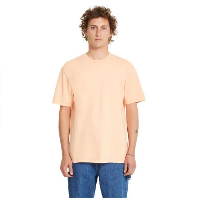 тениска,мъжки,тениски,volcom,solid,stone,emb,short,sleeve,t,shirt,pink,(pale,peach)