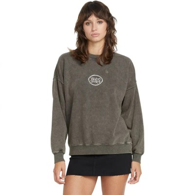 блуза,дамски,блузи,volcom,stone,sweatshirt,grey,(vintage,black)