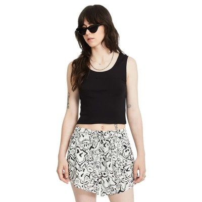 тениска,дамски,тениски,volcom,tight,sleeveless,t,shirt,black