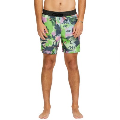 бански,гащета,мъжки,бански,костюми,volcom,unite,stoney,17´´,swimming,shorts,green,(steel,purple)