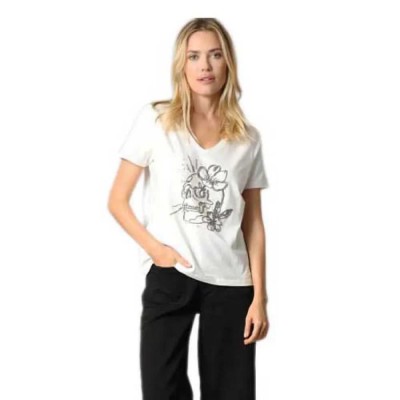 тениска,дамски,тениски,deeluxe,sellah,short,sleeve,v,neck,t,shirt,off,white,(white)