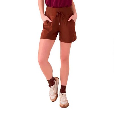 къси,панталони,дамски,панталони,lolë,momentum,shorts,brown,(sienna)