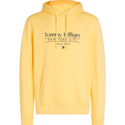 суичър,мъжки,пуловери,tommy,hilfiger,center,stack,hoodie,yellow