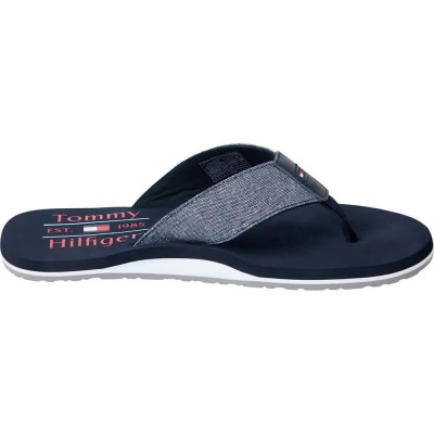 джапанки,мъжки,джапанки,и,чехли,tommy,hilfiger,chambray,beach,flip,flops,blue