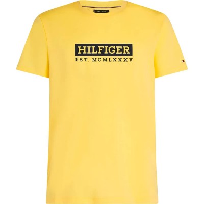 тениска,мъжки,тениски,tommy,hilfiger,colour,to,colour,short,sleeve,t,shirt,yellow,(citronella)