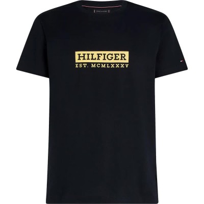 тениска,мъжки,тениски,tommy,hilfiger,colour,to,colour,short,sleeve,t,shirt,desert,sky,(black)