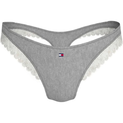 дамско,бельо,дамски,бикини,и,танкини,tommy,hilfiger,dipped,thong,grey,(light,grey,heather)