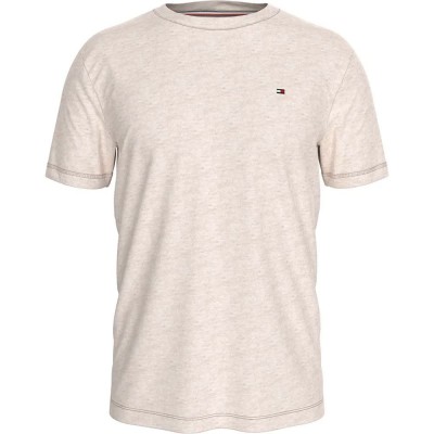 тениска,мъжки,пижами,tommy,hilfiger,essential,short,sleeve,pyjama,t,shirt,beige,(heathered,oat)