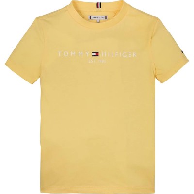 тениска,детски,тениски,tommy,hilfiger,essential,short,sleeve,t,shirt,yellow,(citronella)