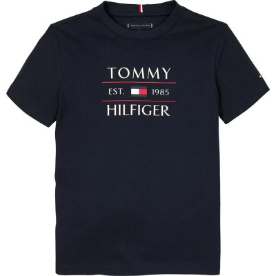 тениска,детски,тениски,tommy,hilfiger,flag,regular,fit,short,sleeve,t,shirt,dark,night,navy,(blue)