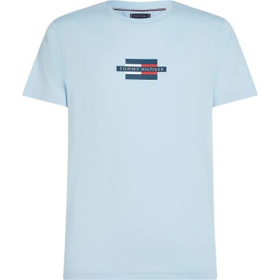 тениска,мъжки,тениски,tommy,hilfiger,flag,box,short,sleeve,t,shirt,blue,(breezy,blue)