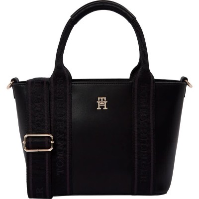 пазарска,чанта,всички,чанти,tommy,hilfiger,logotape,mini,shopper,bag,black