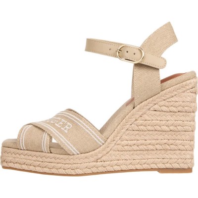сандали,на,платформа,дамски,сандали,и,чехли,tommy,hilfiger,fw0fw08668,esparto,wedge,sandals,beige,(horseradish)