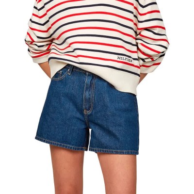 къси,панталони,дамски,панталони,tommy,hilfiger,mini,high,waist,denim,shorts,blue