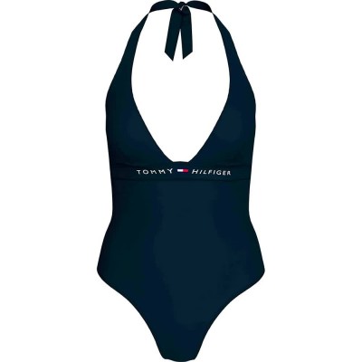 бански,костюм,дамски,бански,костюми,tommy,hilfiger,halter,swimsuit,dark,night,navy,(blue)