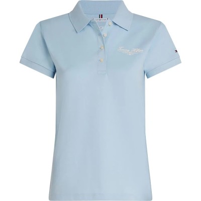 дамски,блузи,с,яка,tommy,hilfiger,script,slim,fit,short,sleeve,polo,blue,(breezy,blue)