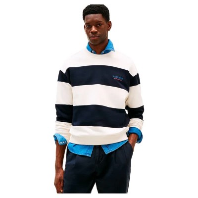 блуза,мъжки,пуловери,tommy,hilfiger,monotype,stripe,sweatshirt,blue